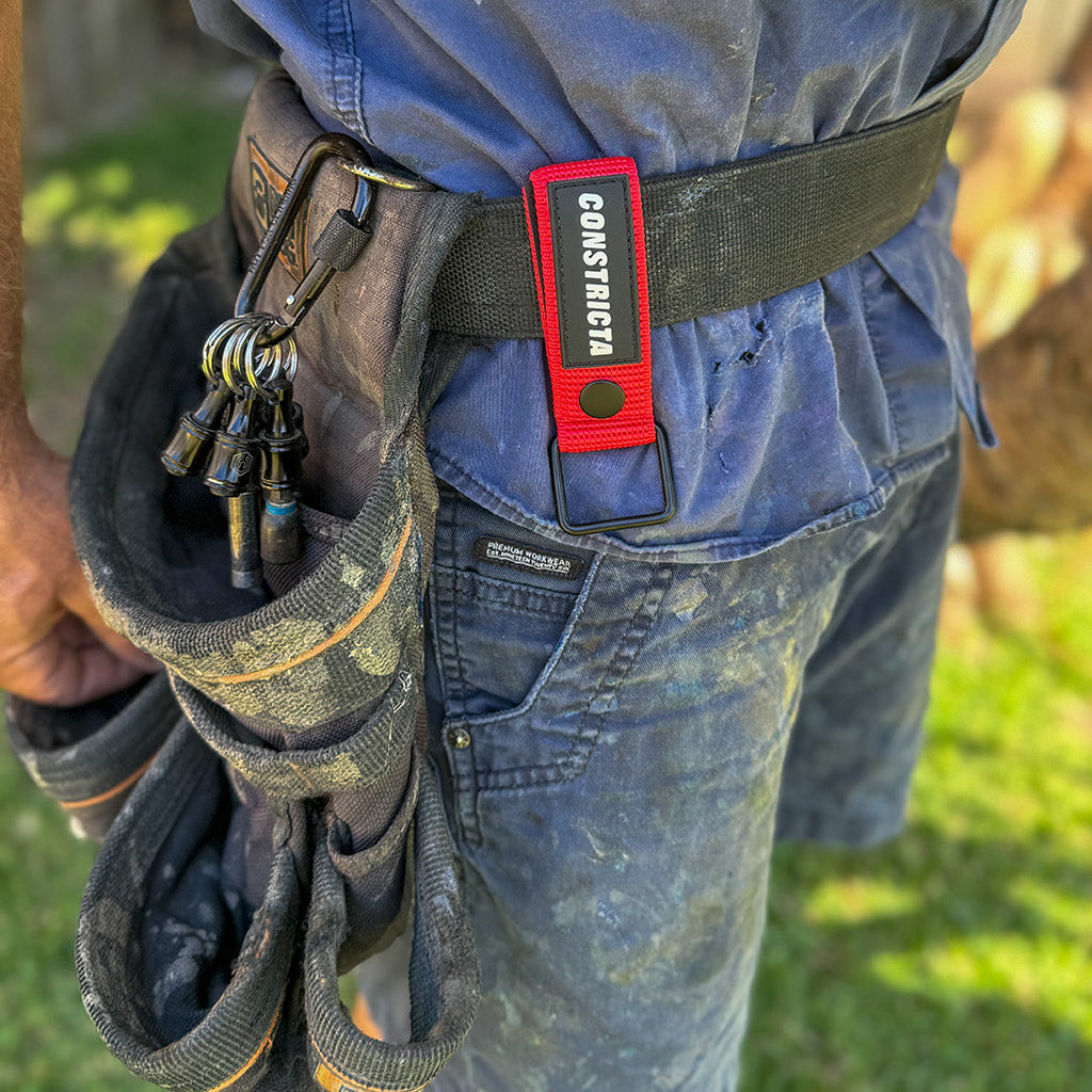 Maximize Your Efficiency with the Constricta CaddyClip!

The Constricta CaddyClip is your go-to solution for a hands-free work experience. Designed to effortlessly attach to your belt or tool belt, it provides a secure spot for your Constricta Multi Pot Grip and keeps your essential tools within easy reach.

Key Features:

Versatile Tool Holder: Perfect for holding your Constricta, drills, tape measures, hanging clips, and a variety of other tools and materials, freeing up your hands for the task at hand.
S