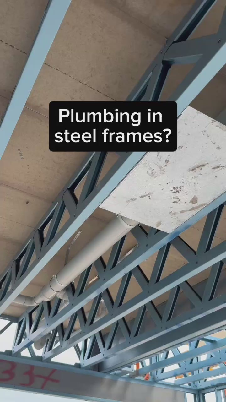 Plumbing in steel frames? The constricta multi pit grips hook handle speeds up work increases safety and helps reduce spills while working with solvent cements 