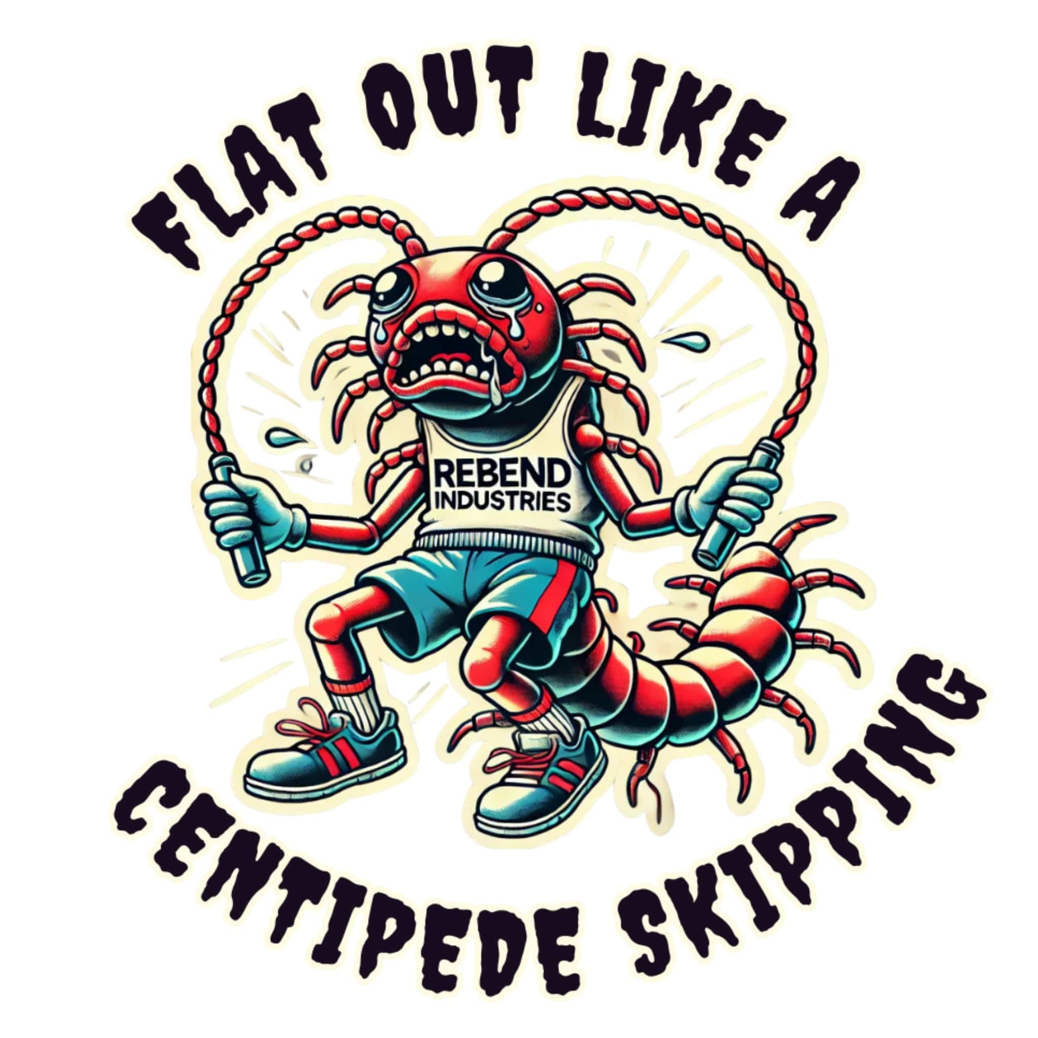 Rebend Industries Centipede Skipping Job Site Stickers