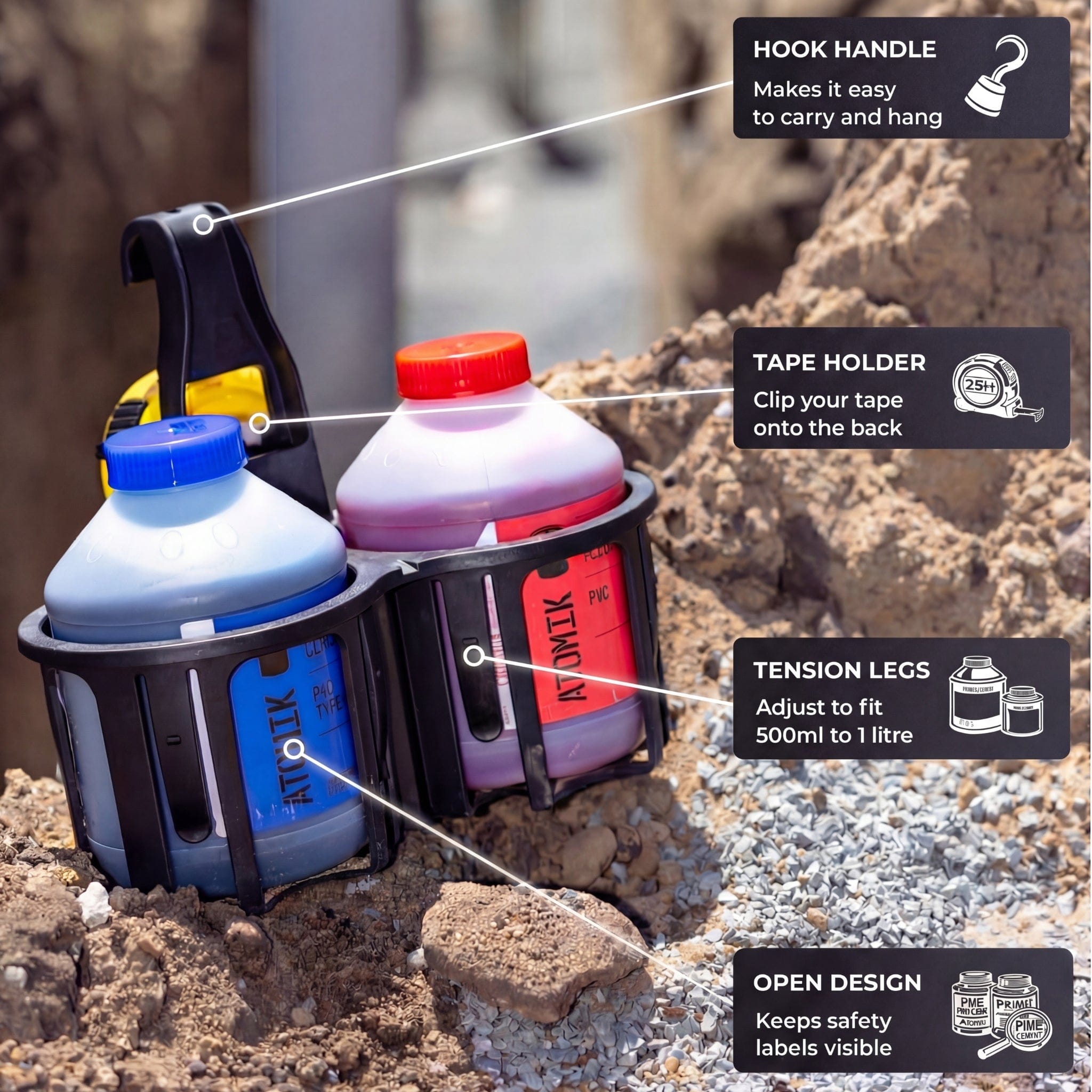 Rebend Industries Red Constricta Multi Pot Grip AUD