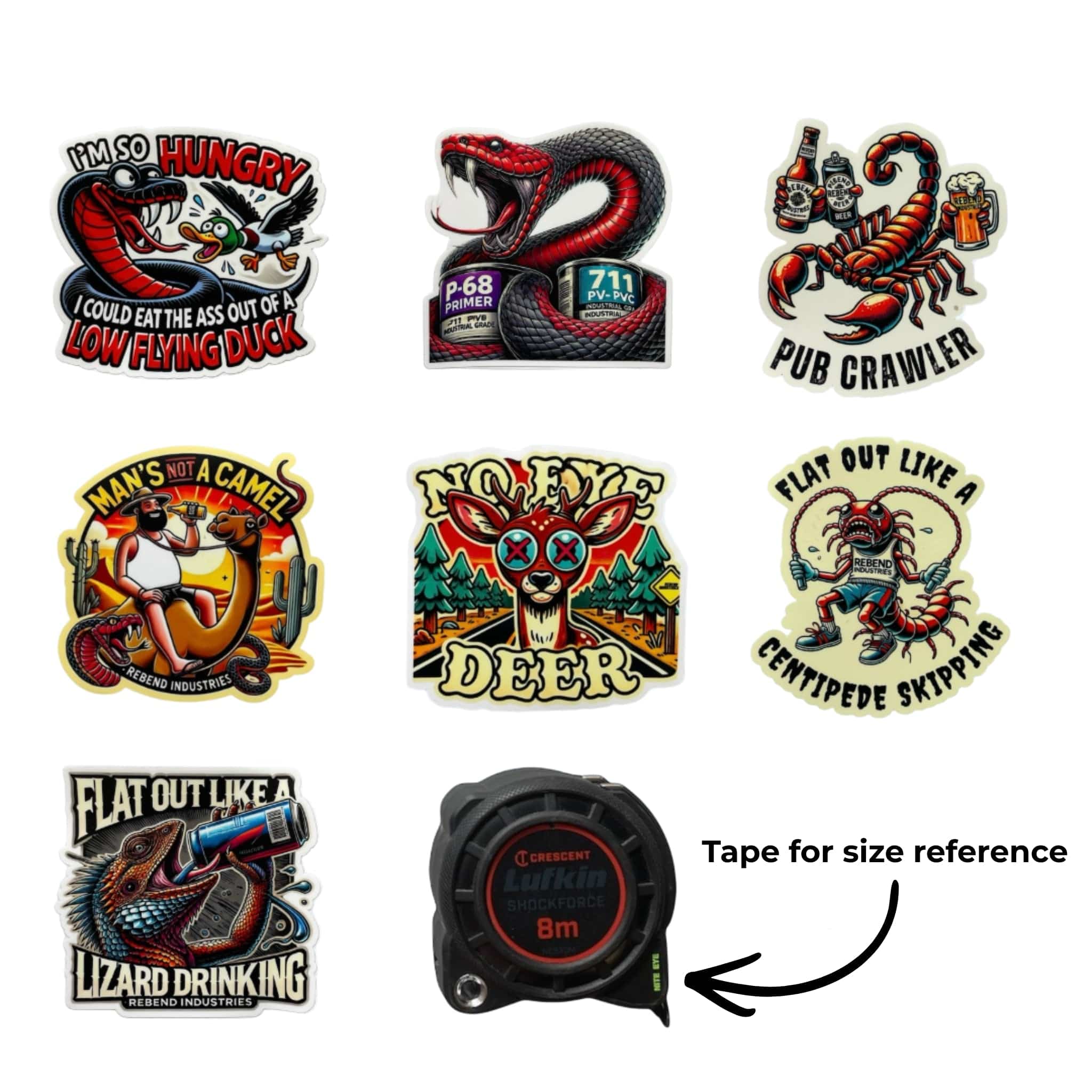 Rebend Industries Job Site Stickers