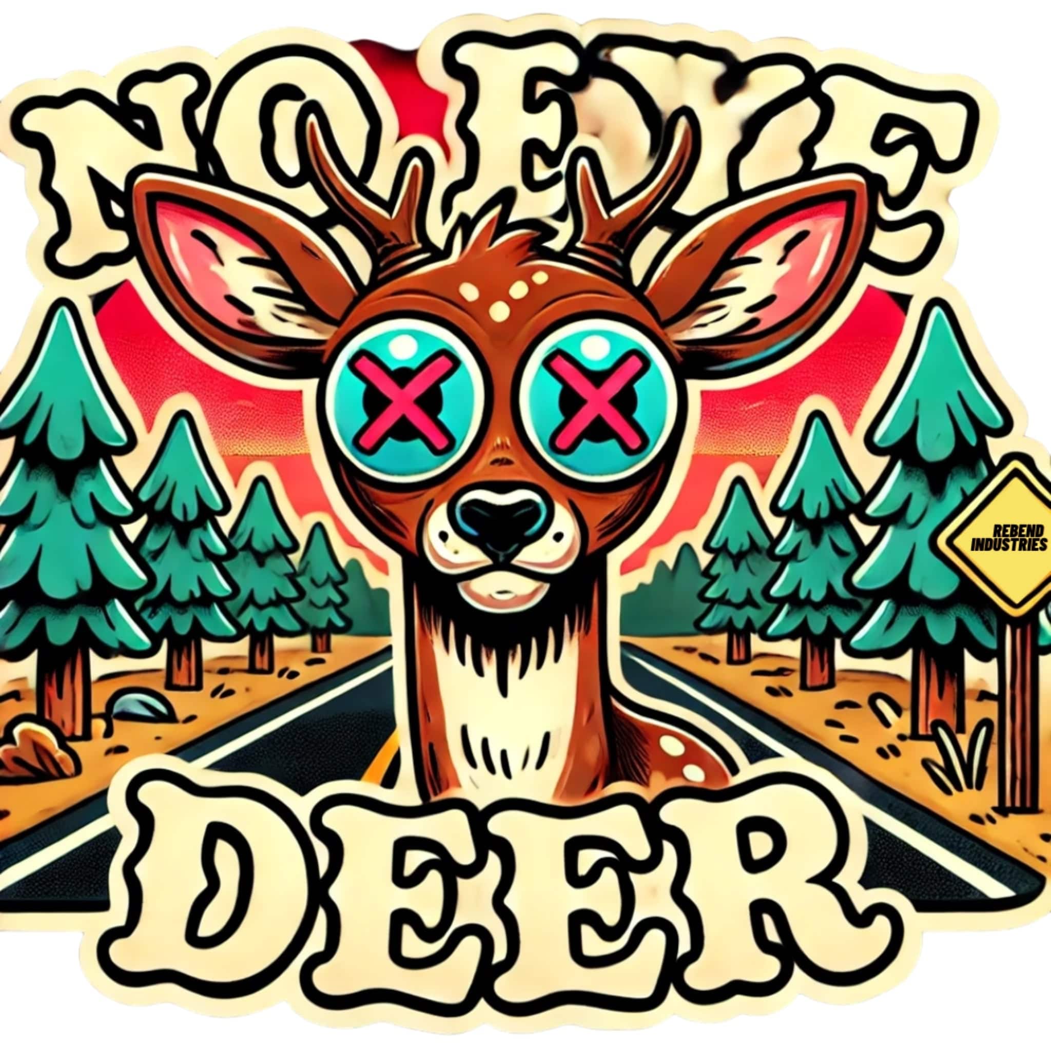 Rebend Industries No Eye Deer Job Site Stickers