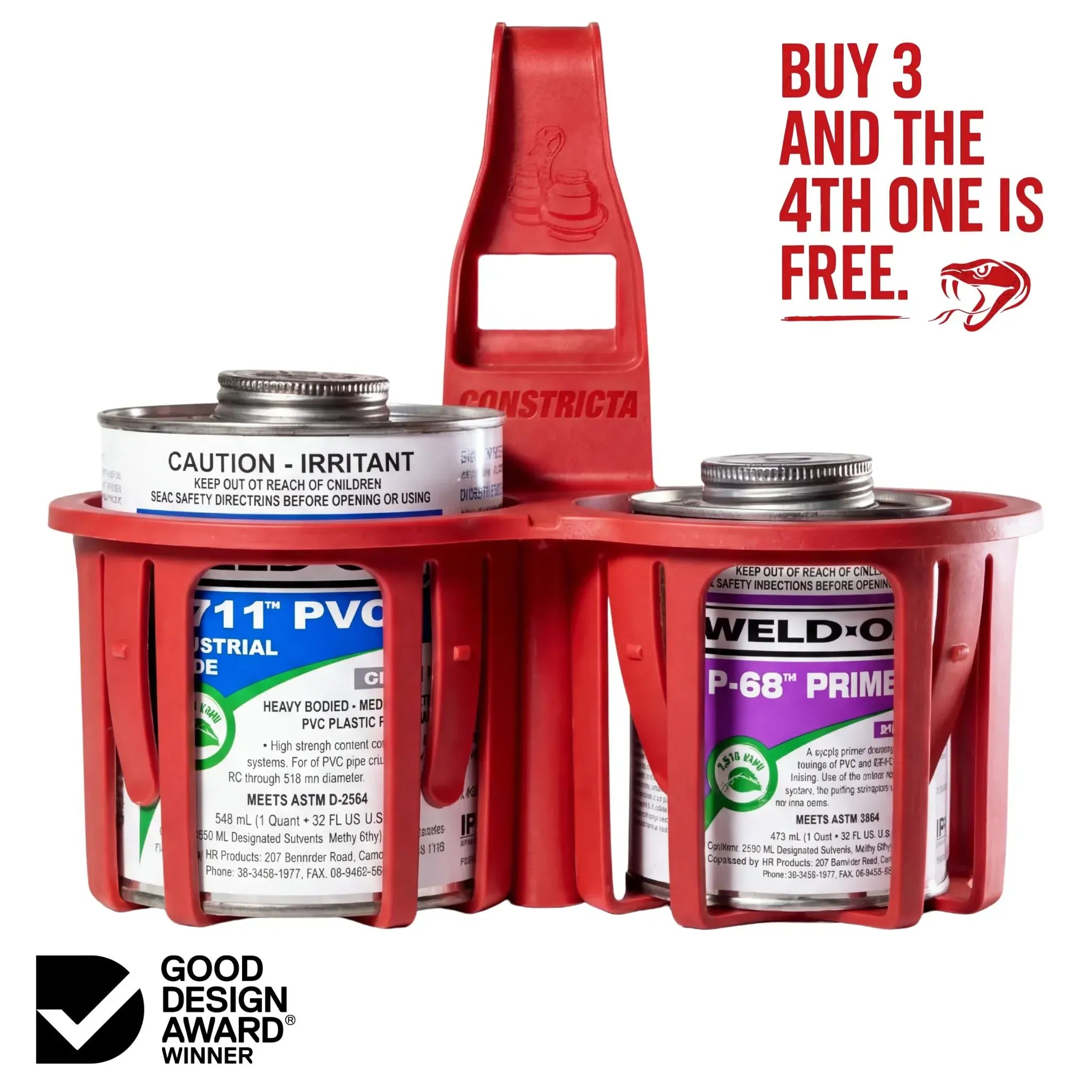 Rebend Industries Red Constricta Multi Pot Grip