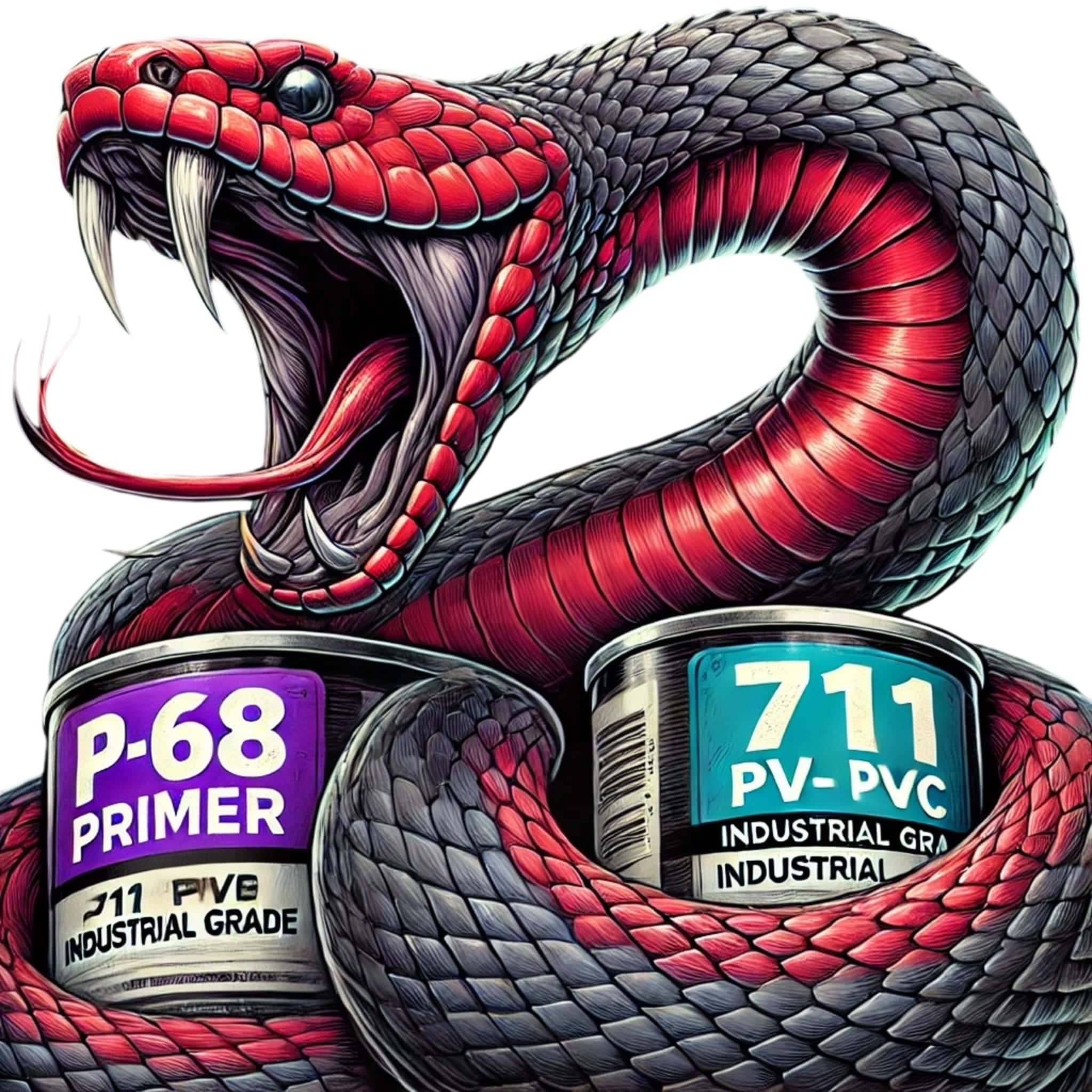 Rebend Industries Snake With Tins Job Site Stickers